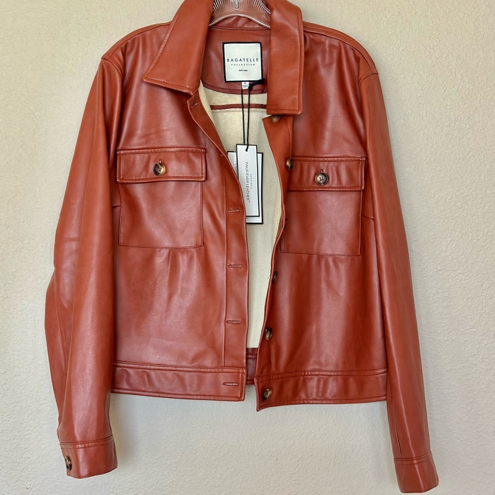 Bagatelle faux leather (from their “faux-ever” line) size XL jacket